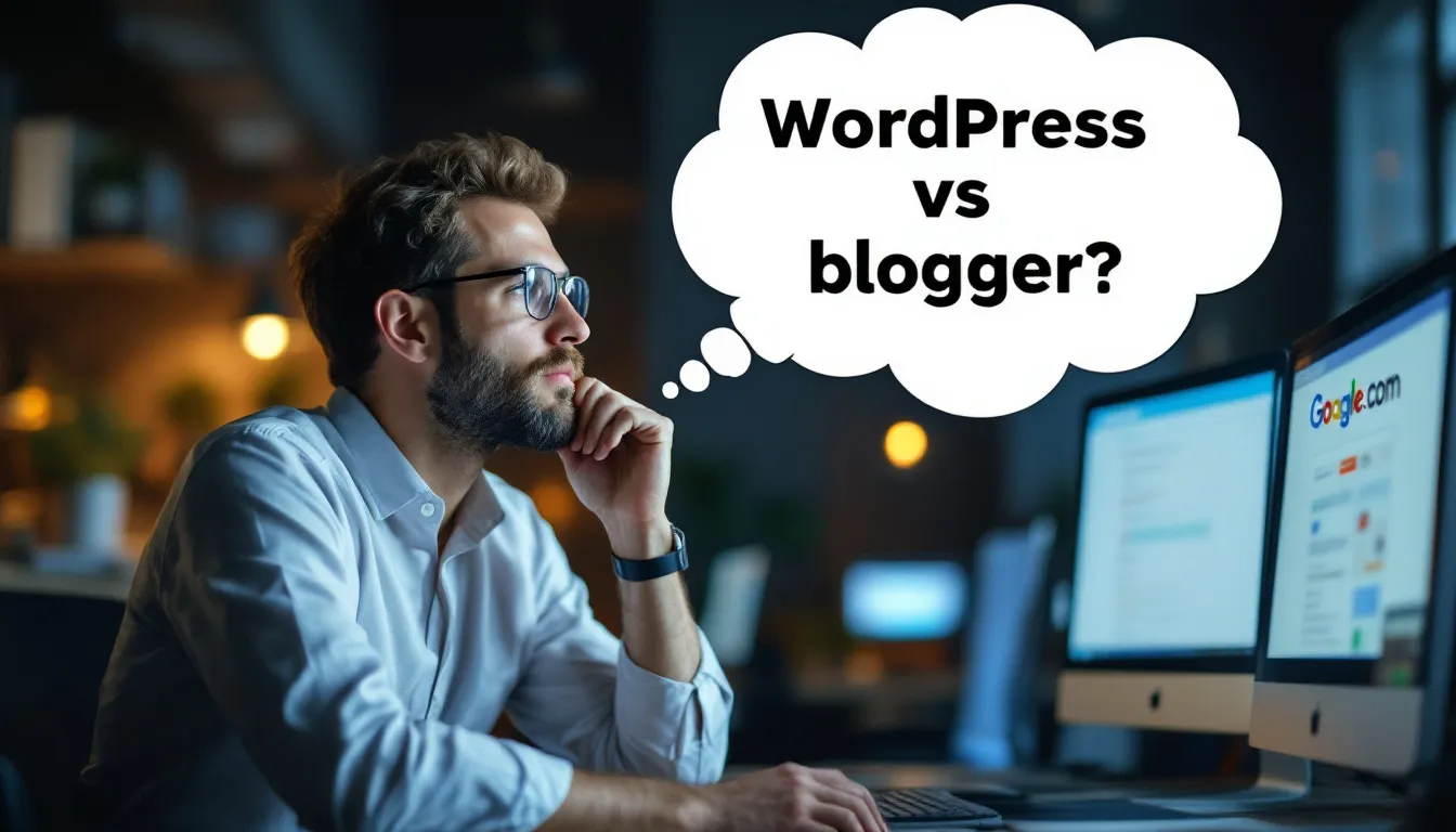 Comparison between wordpress vs blogger