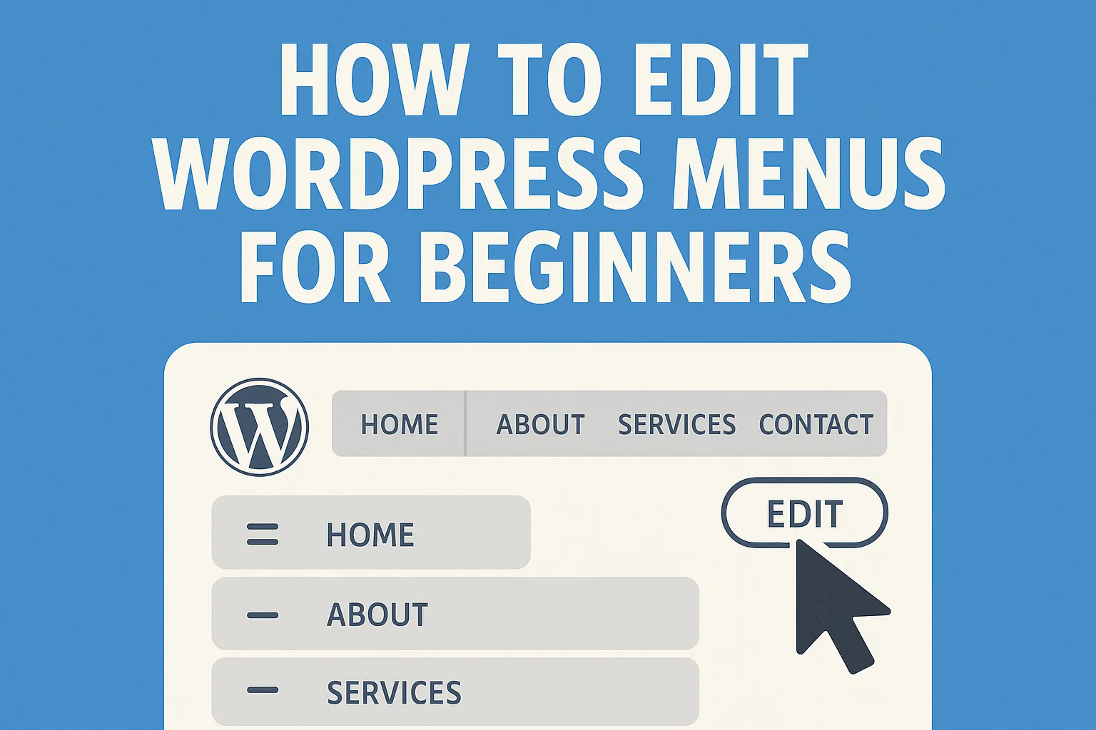 How to Edit WordPress Menus for Beginners