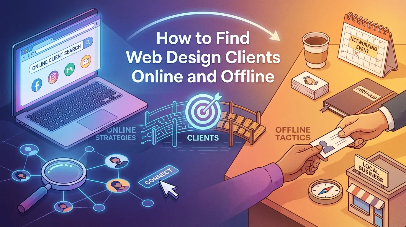 How to Find Web Design Clients Online and Offline