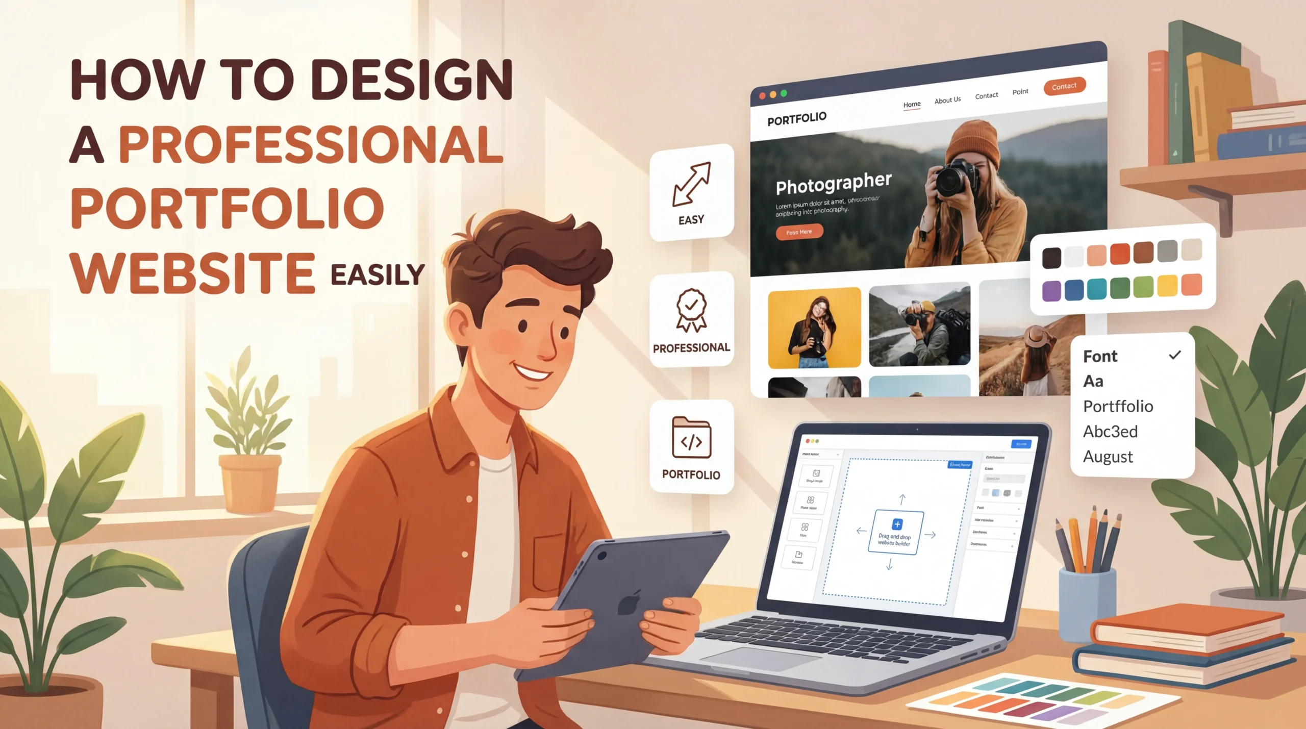 How to Design a Professional Portfolio Website Easily